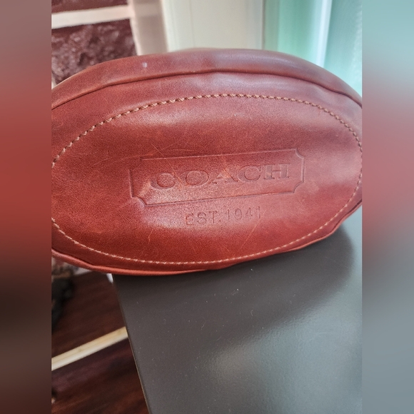 "COACH" Rust Color Leather Crossbody or Shoulder Bag - Picture 2 of 5